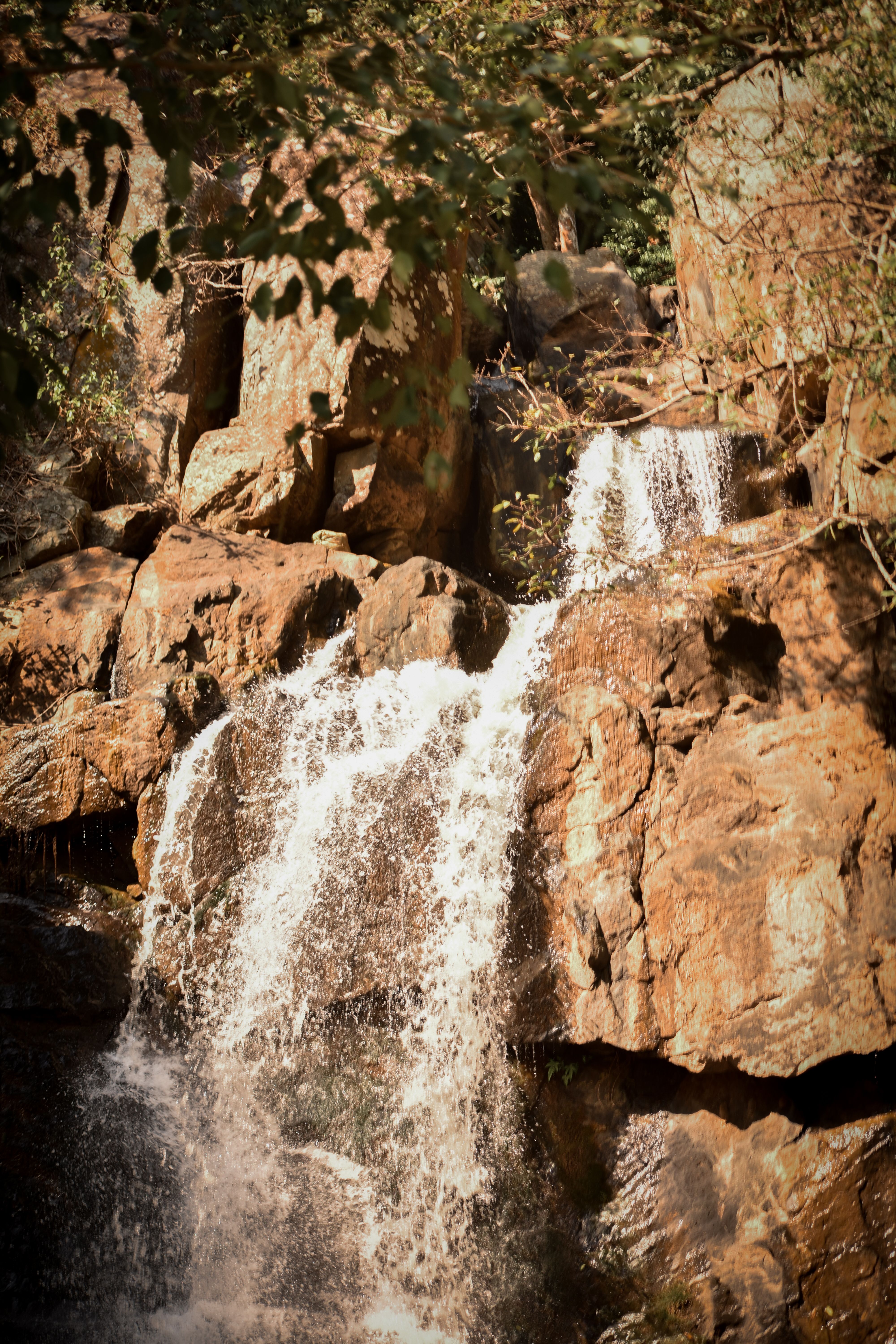 Waterfall on Rocks · Free Stock Photo