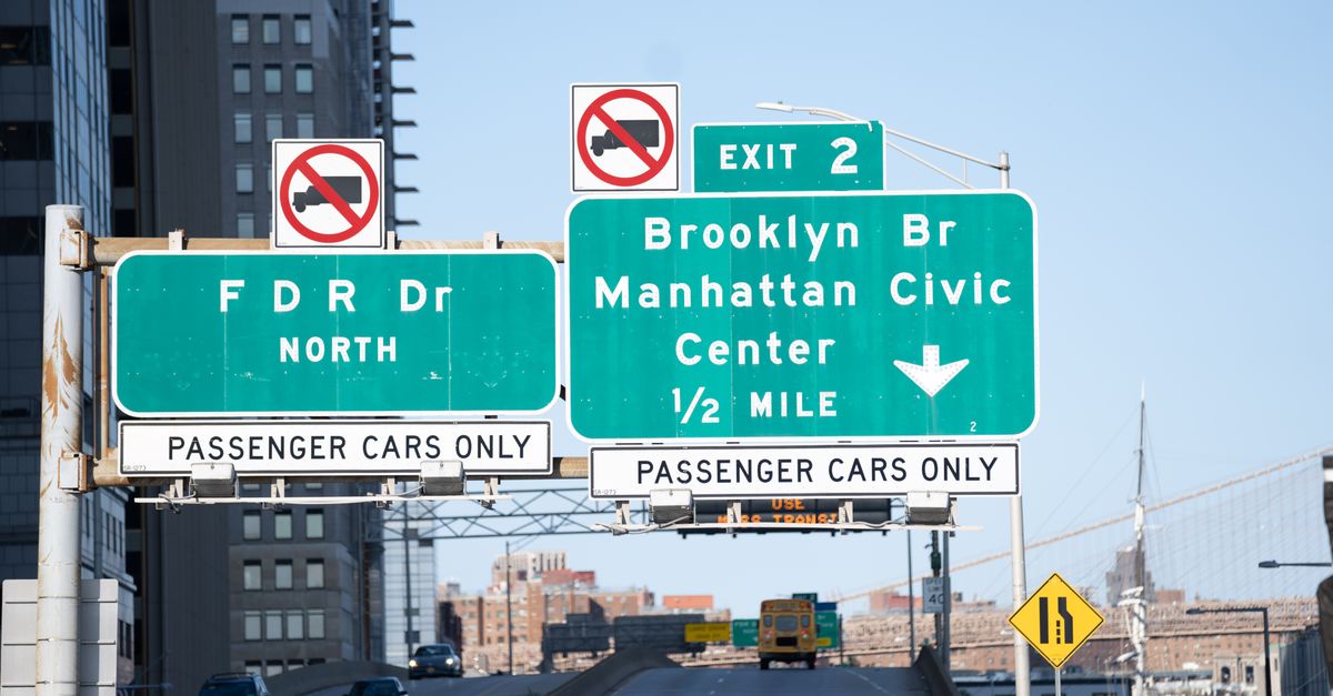 Ucla Bridge Sign Brooklyn Bridge Traffic Signs in New York City · Free Stock Photo