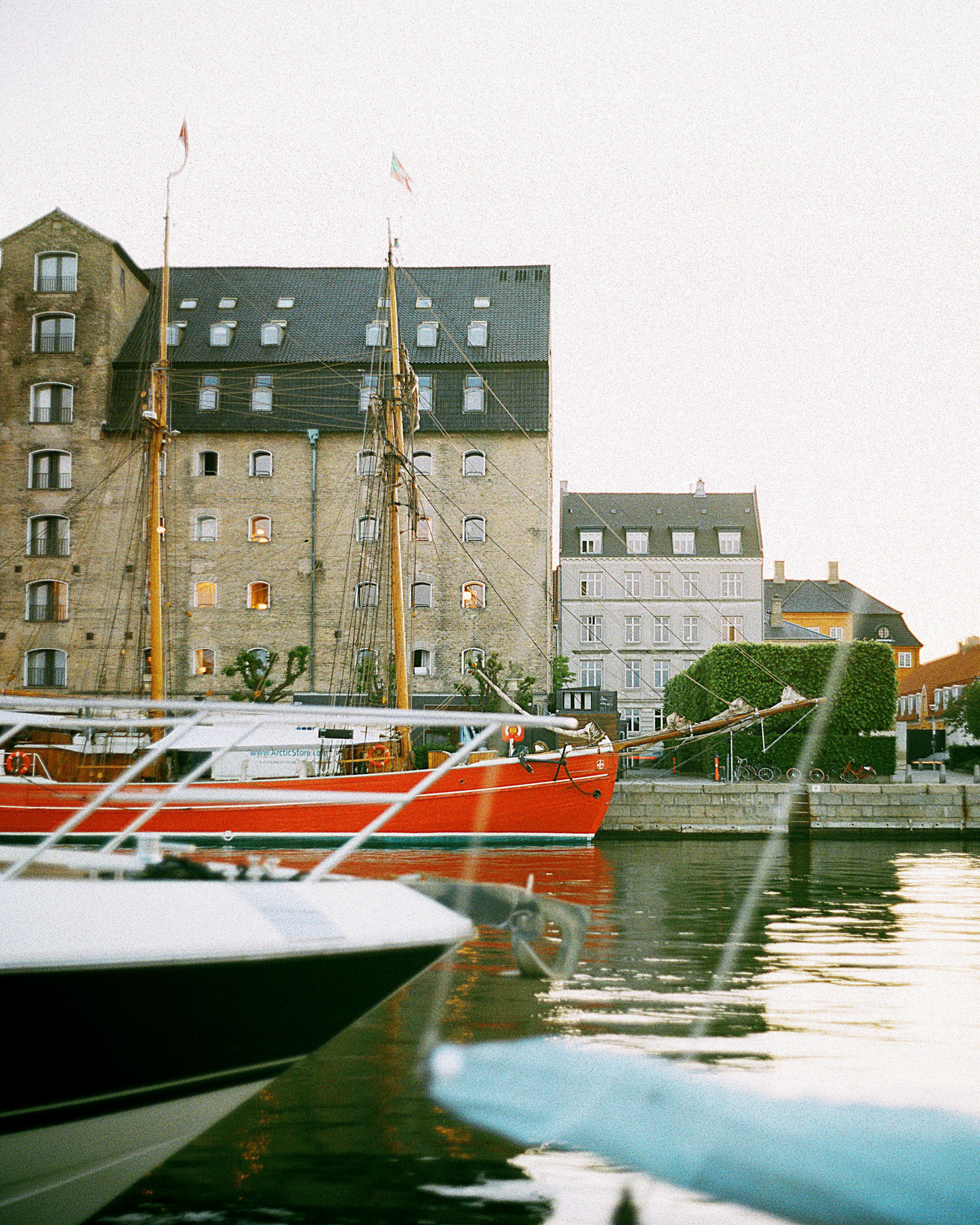 boat lot near building