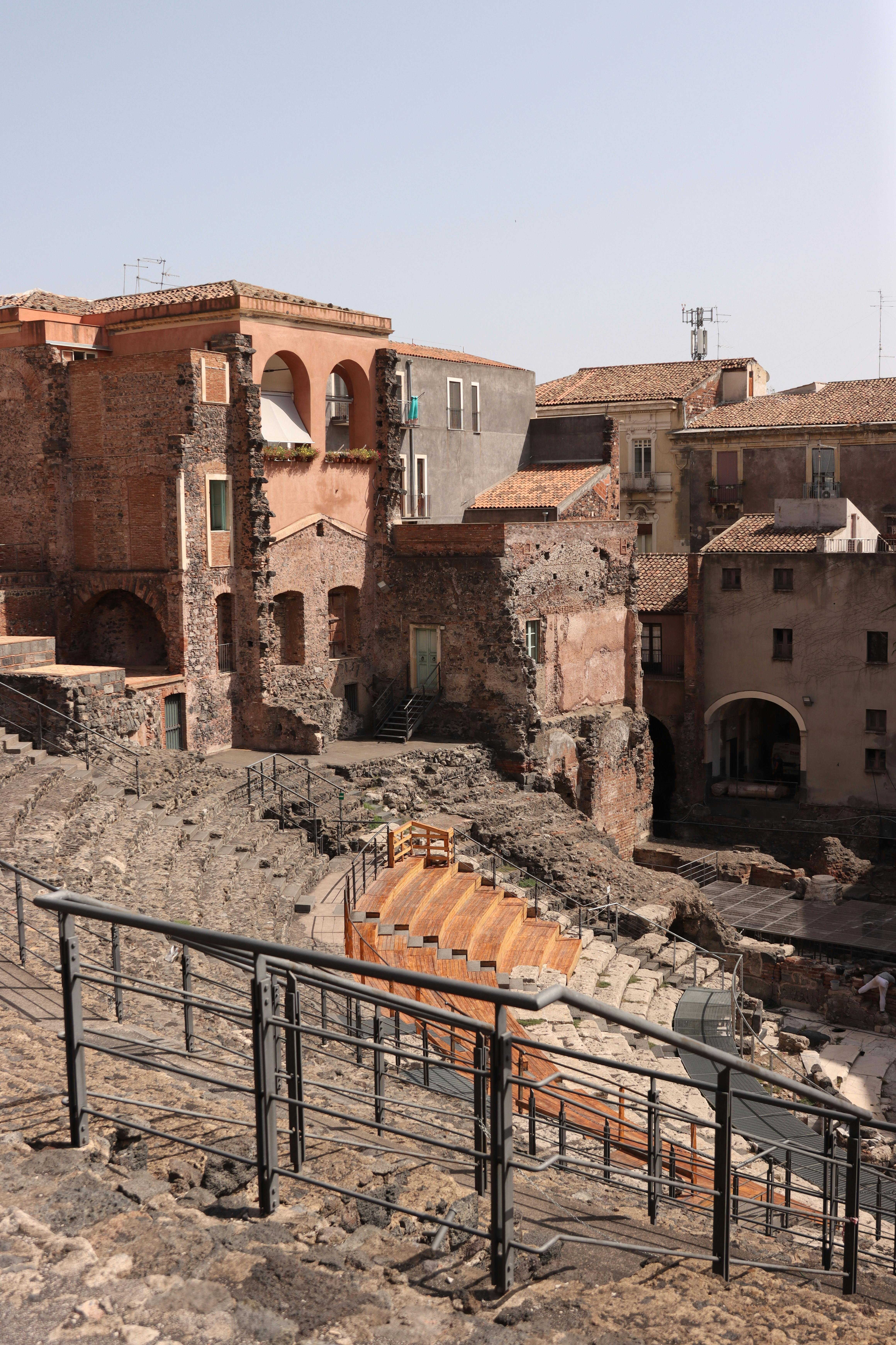 De franc Teatre Grec   Romà  Foto d'estoc