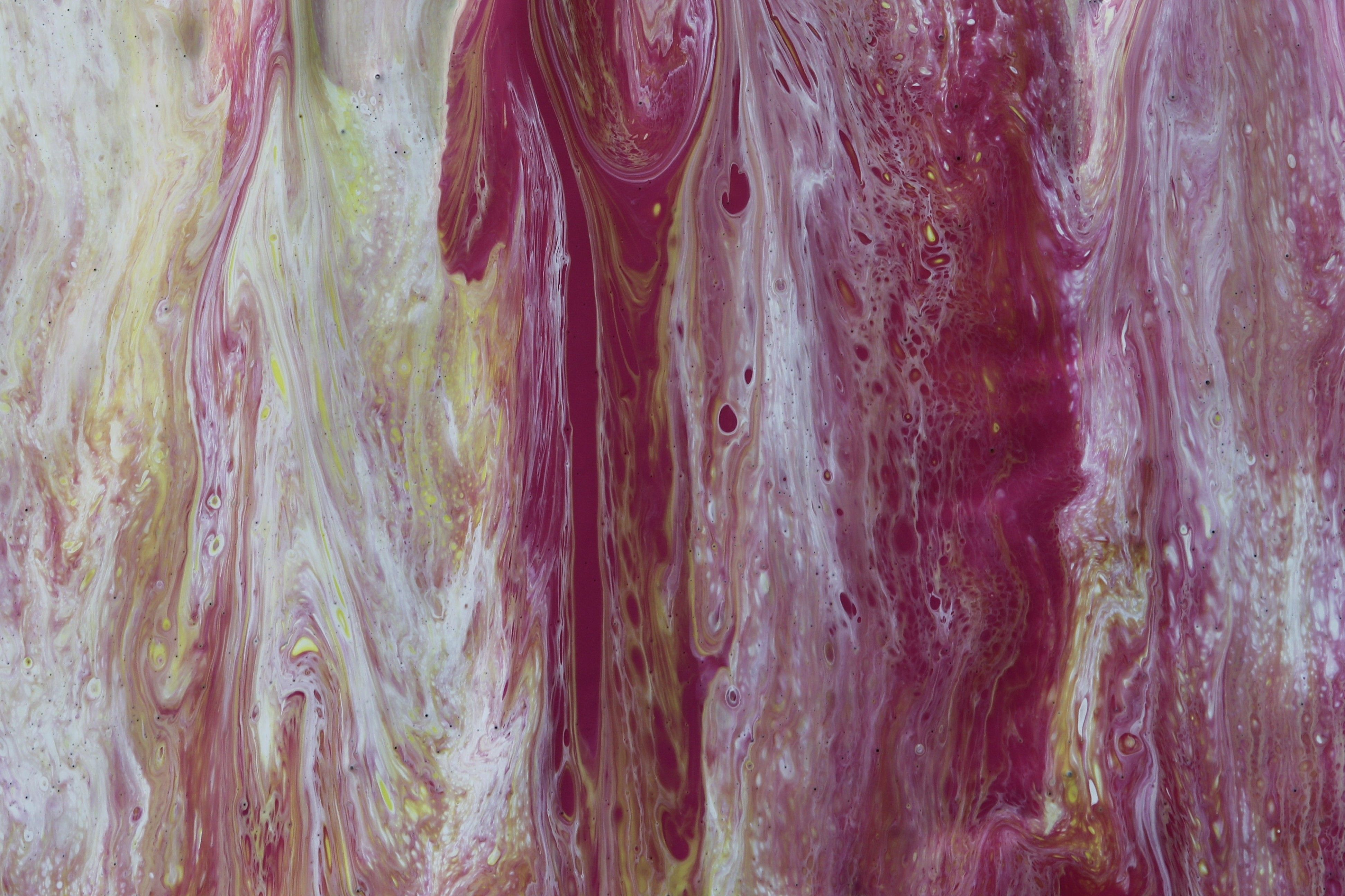 An Abstract Painting Made with a Pouring Method · Free Stock Photo