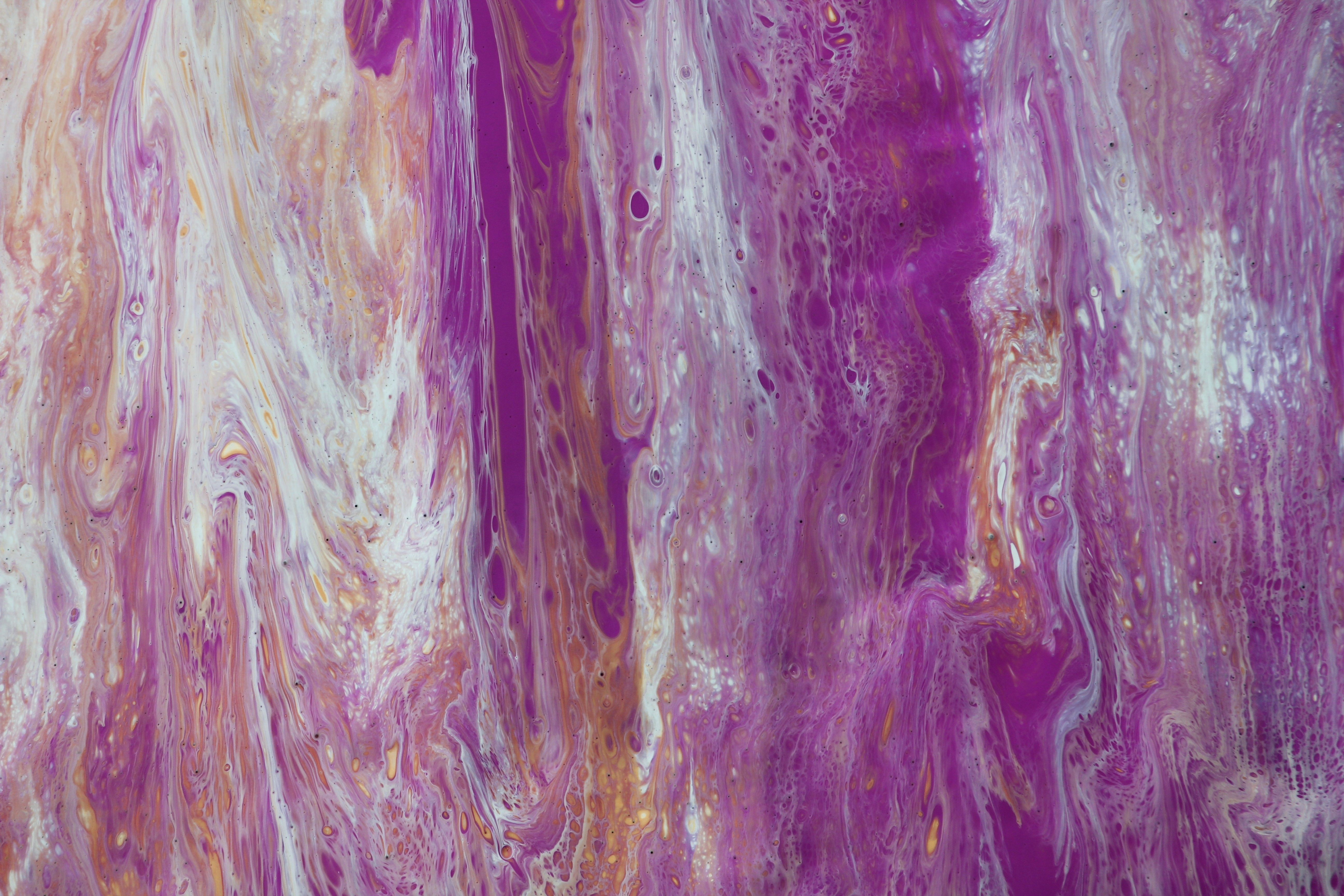 An Abstract Painting Made with a Pouring Method · Free Stock Photo