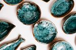 Turquoise glazed dish, photo by Mathias Reding on Pexels