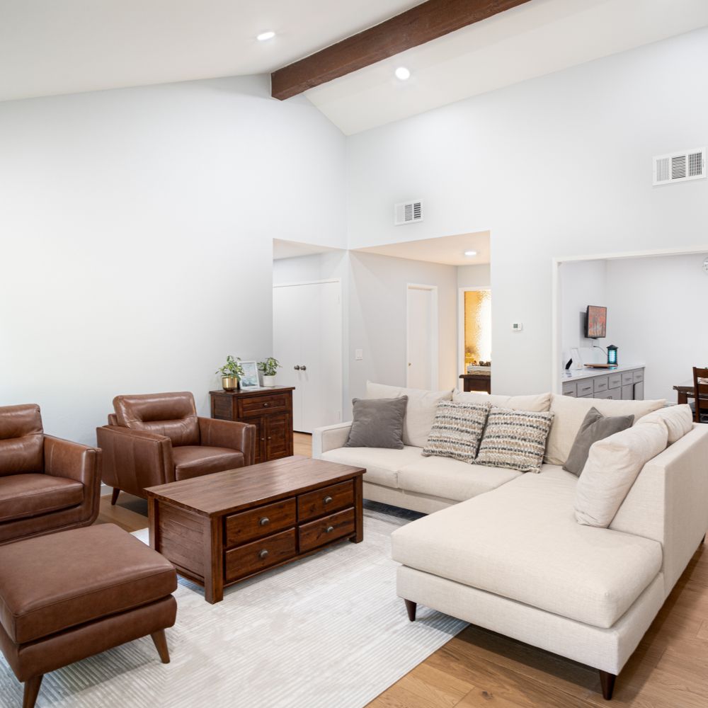 House Painting in Southborough — dust sheets down and the room fully protected