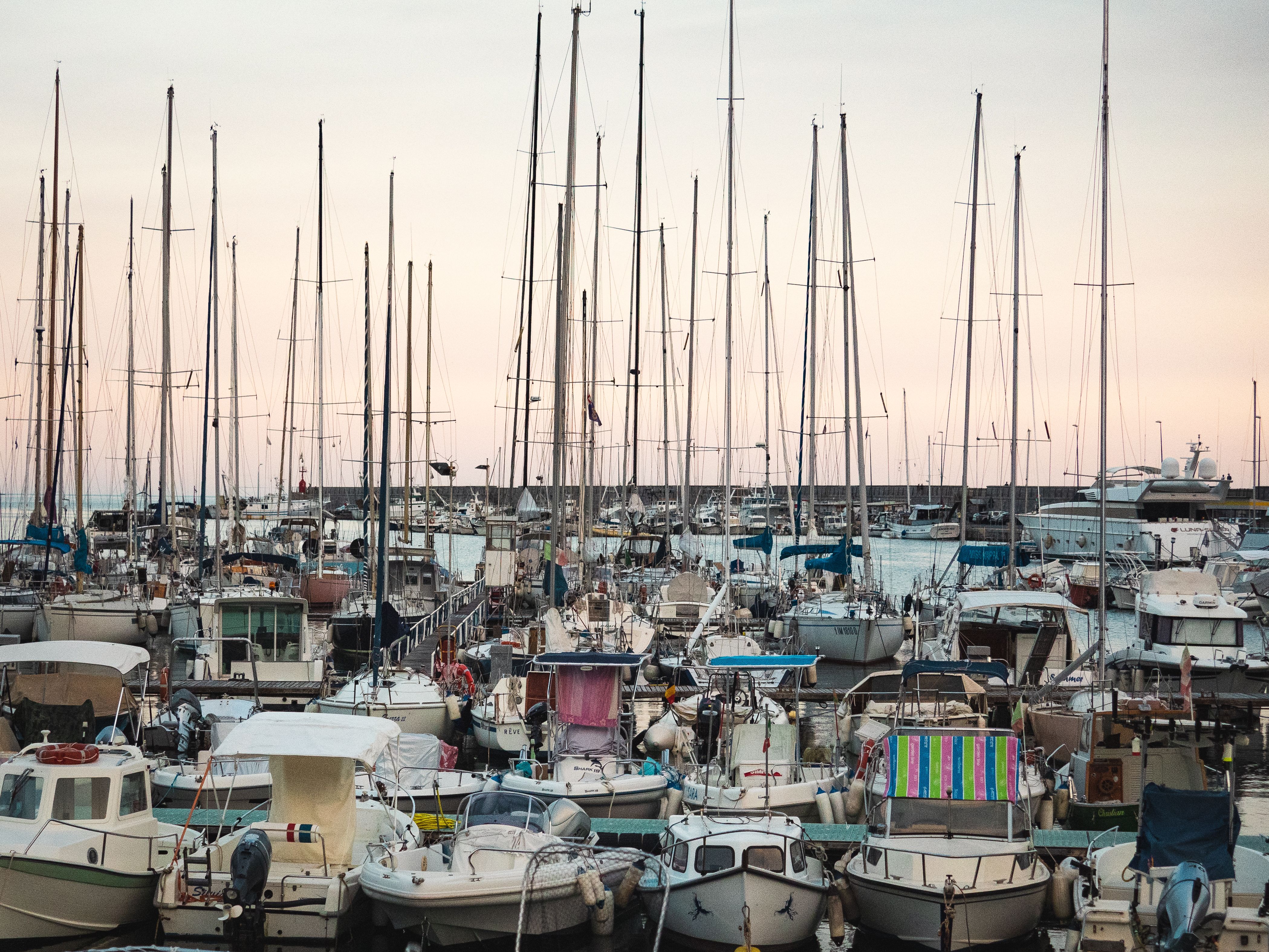 A large number of boats docked at a harbor · Free Stock Photo