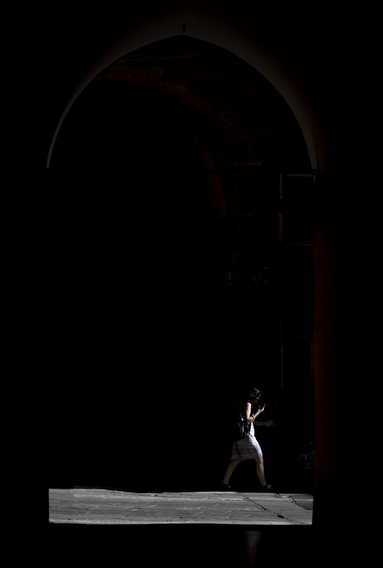 Woman Walking In The Street