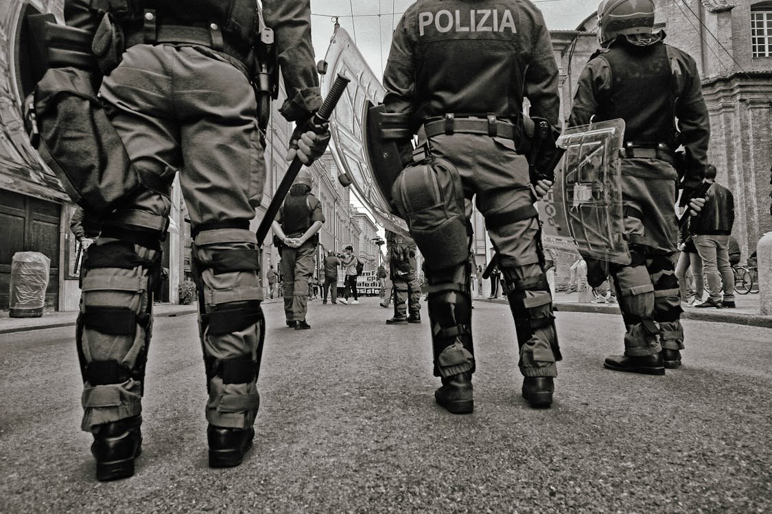 Groupe De Police Sur Rue