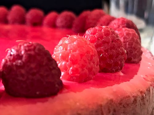 Gratis lagerfoto af hindbær, kage