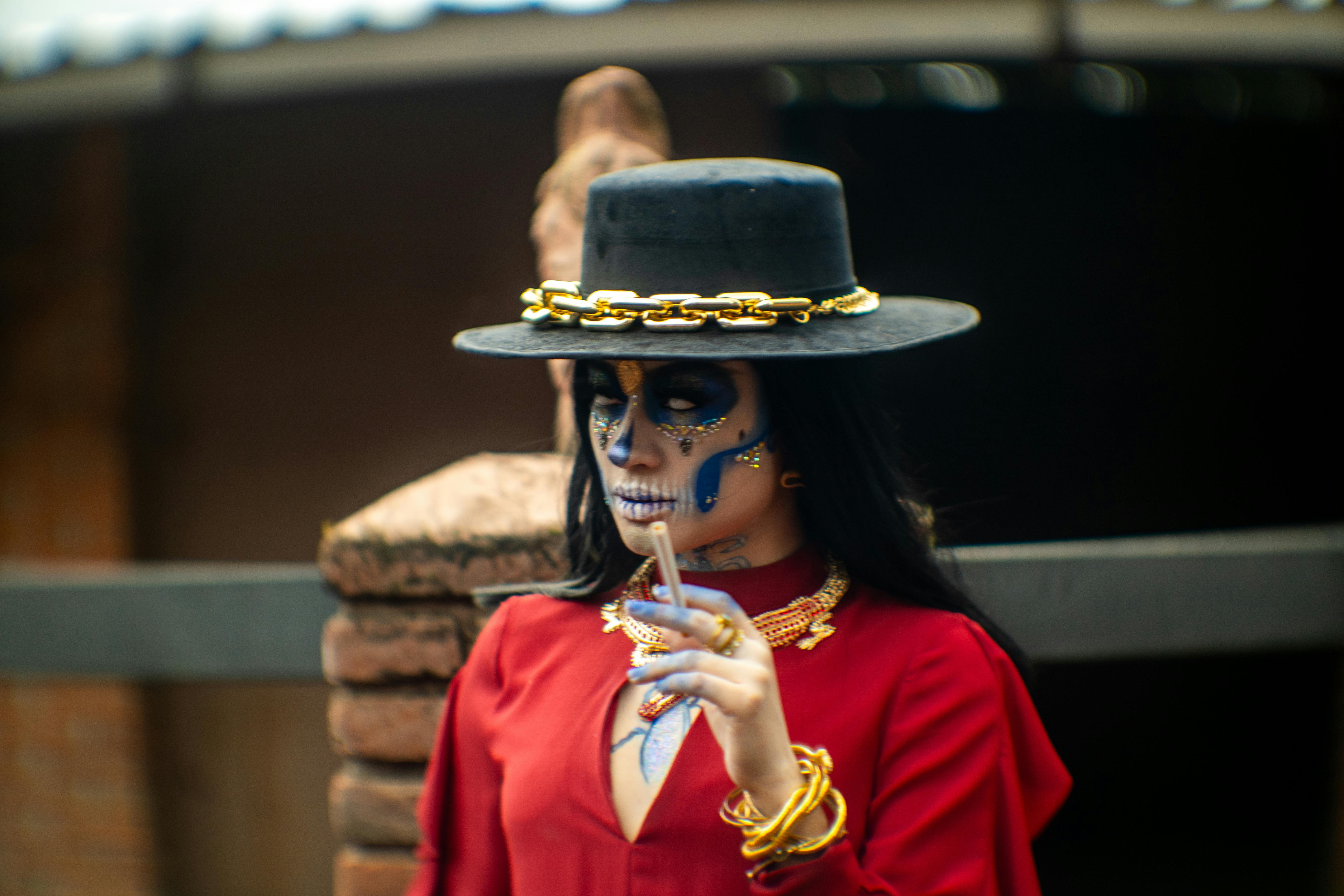 vintage day of the dead catrina da a de muertos