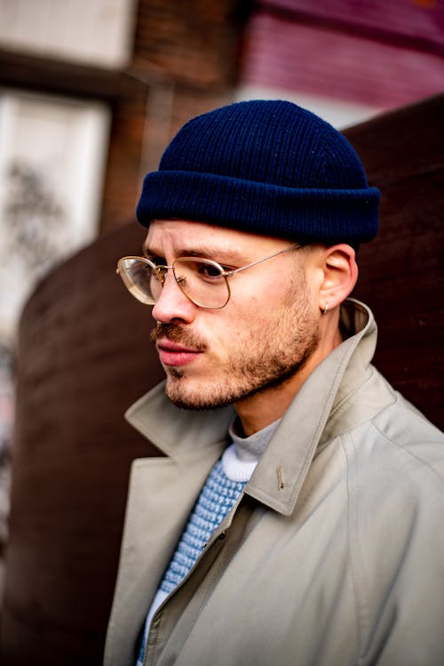 Person wearing glasses sales