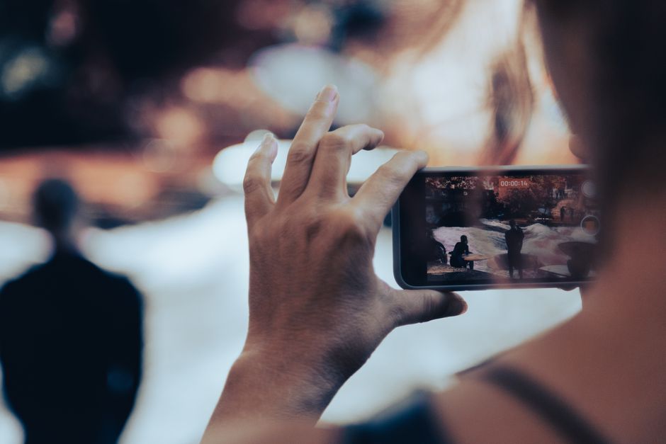 smartphone social media video watching