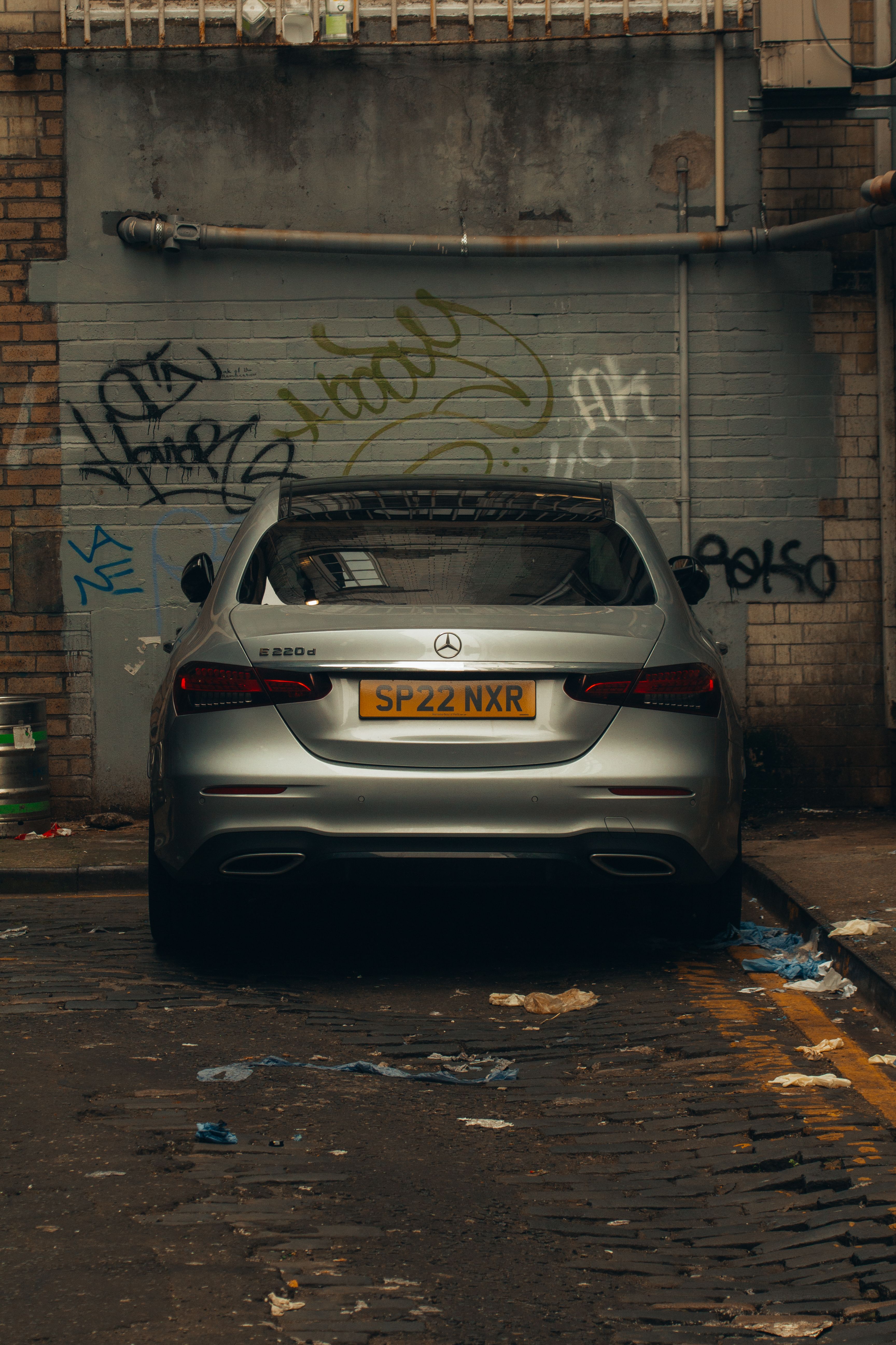 A car parked on the side of a street · Free Stock Photo