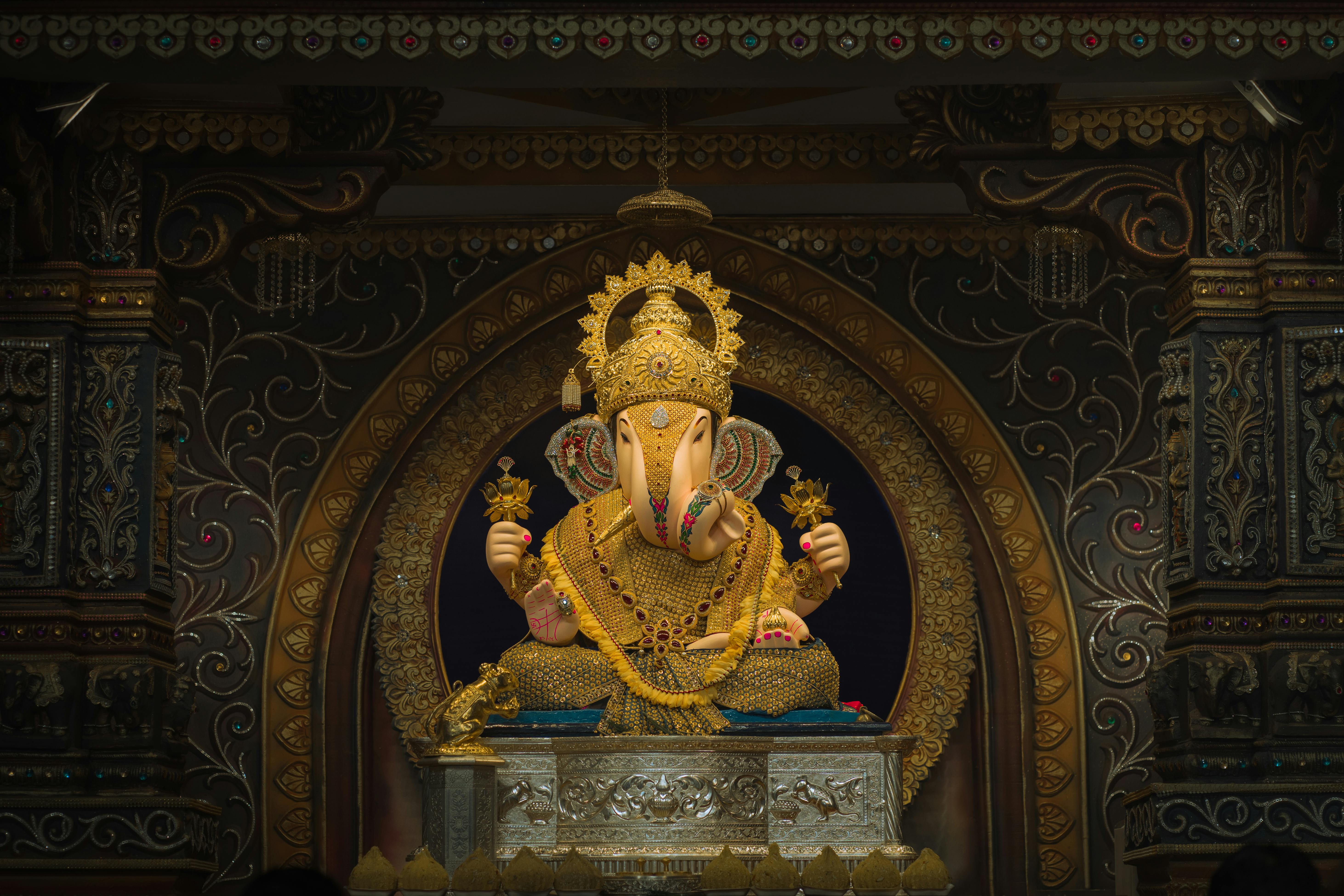 hindu lord ganesha on ganesh chaturthi