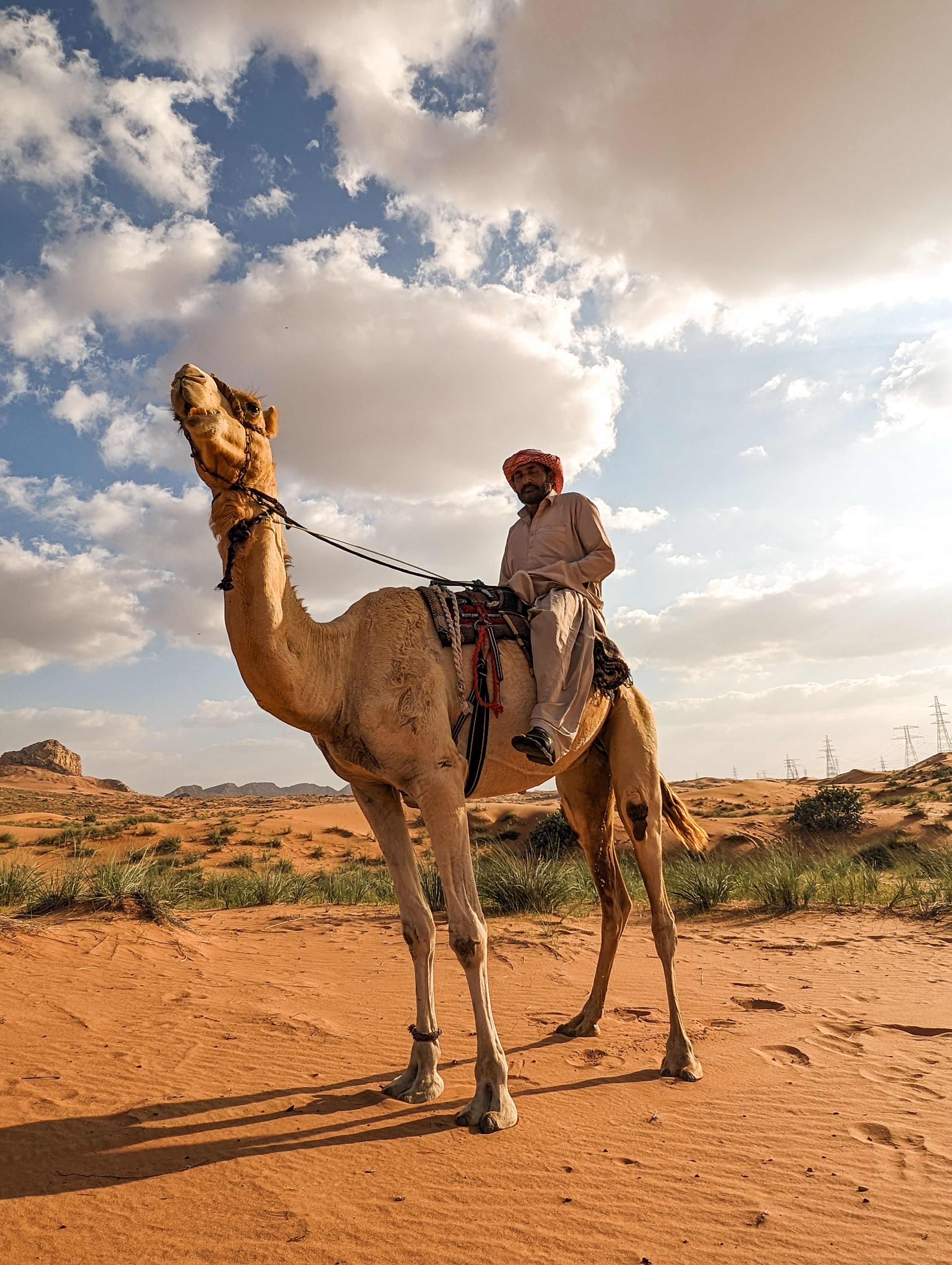 Man Riding a Camel in a Desert · Free Stock Photo