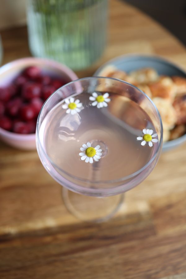 Floral-infused drink, photo by Valeria Boltneva on Pexels
