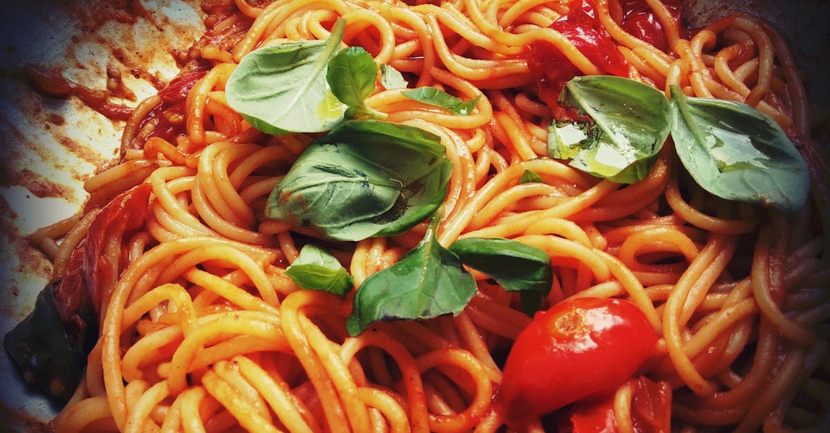 Free stock photo of basil, italian dish, pasta