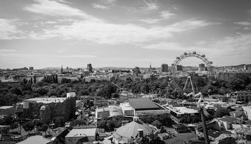 Free stock photo of austria, beautiful landscape, black and white