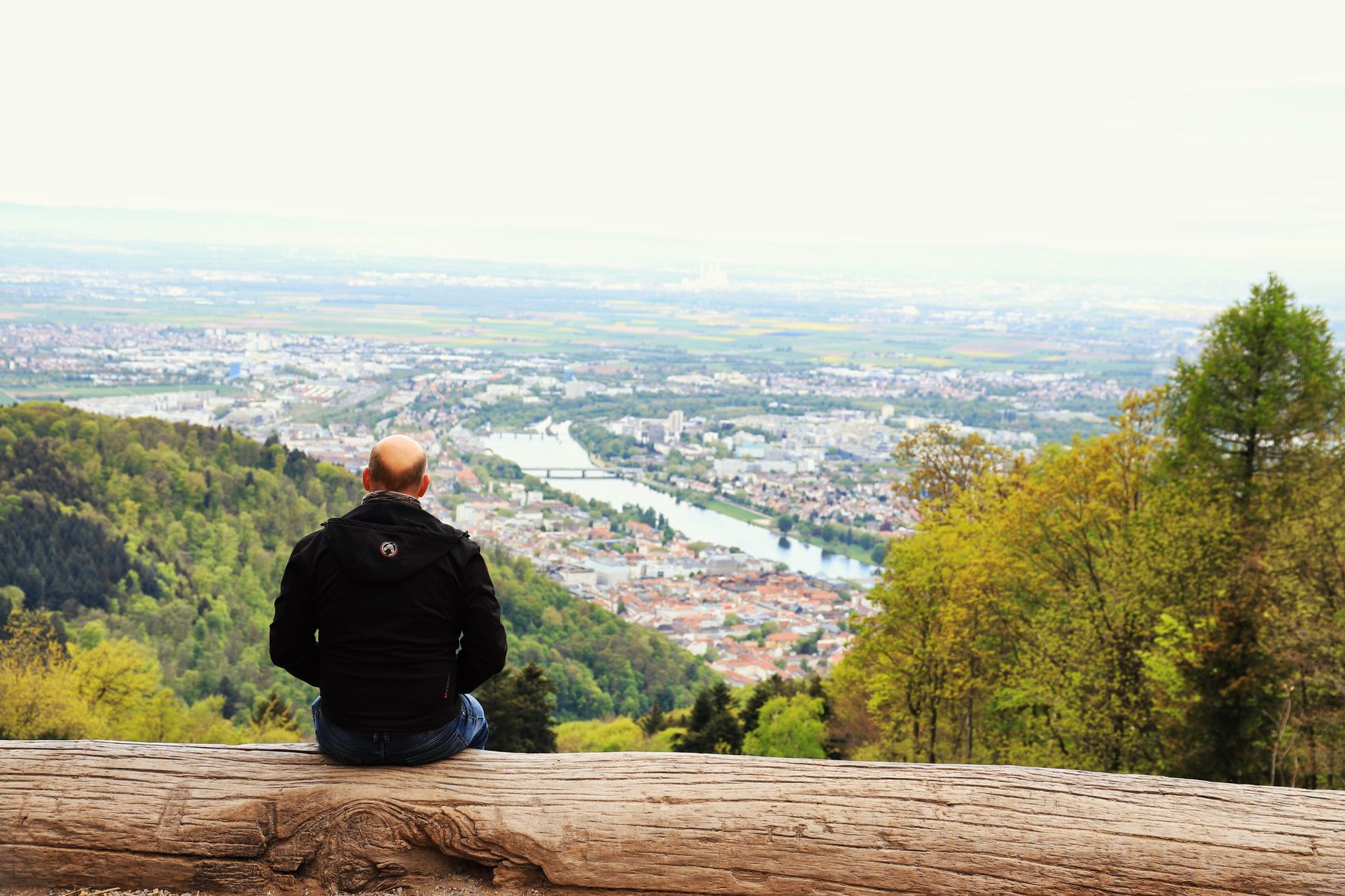 Solo traveler enjoying the natural beauty of Eastern Europe