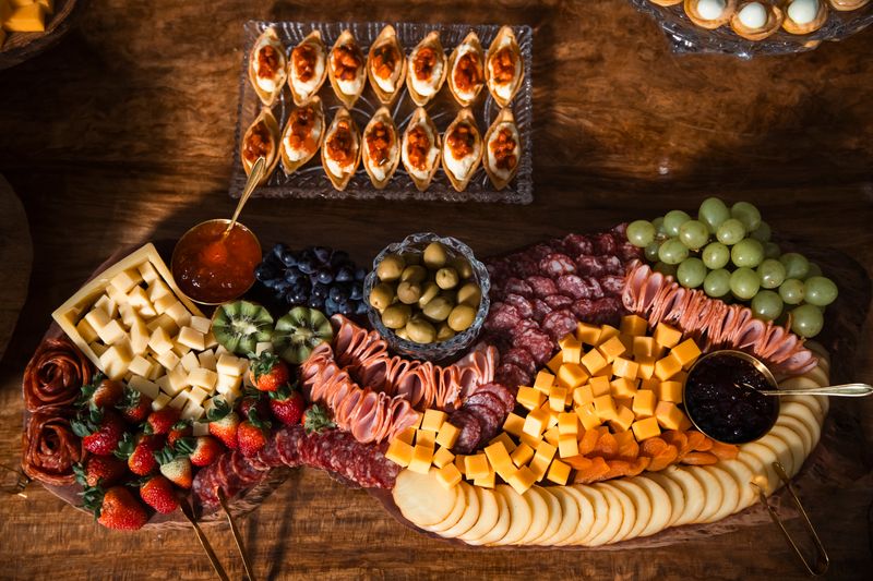 small dish of mixed marinated olives