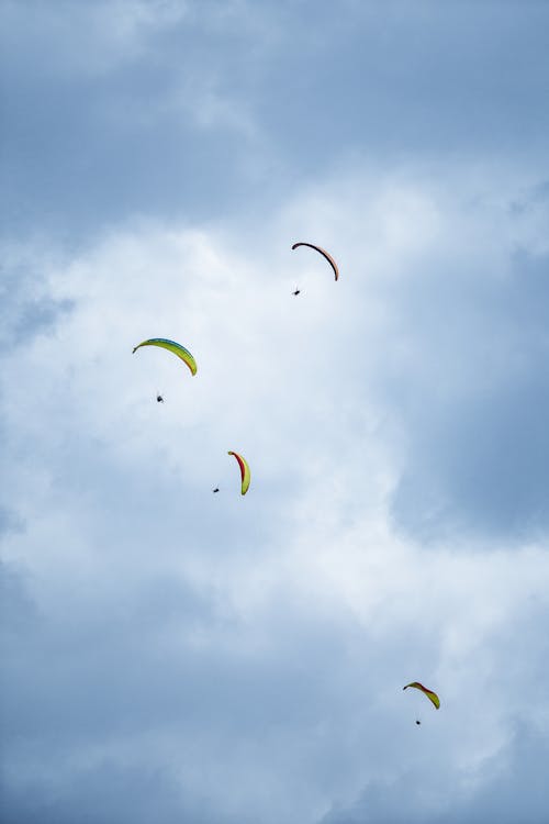 Parachute Flying in the Air 