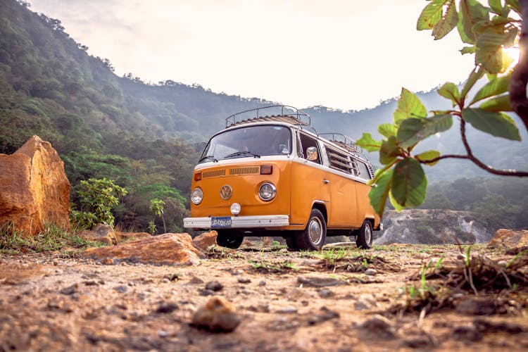 Photo Of Yellow Van During Daytime