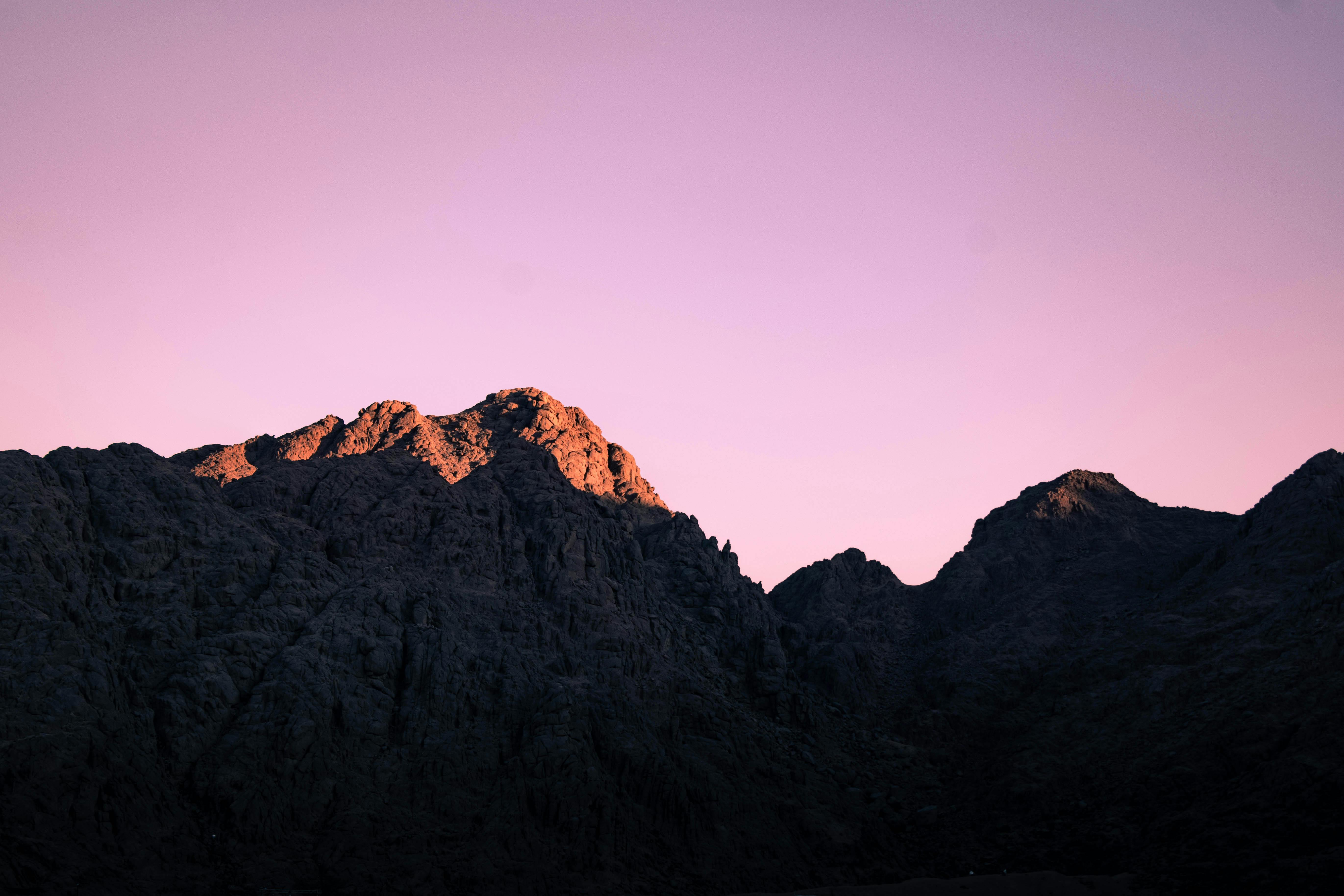 Breathtaking view of Mount Sinai's rugged peaks at sunset in Sharm El-Sheikh, Egypt. - Sharm el-Sheikh