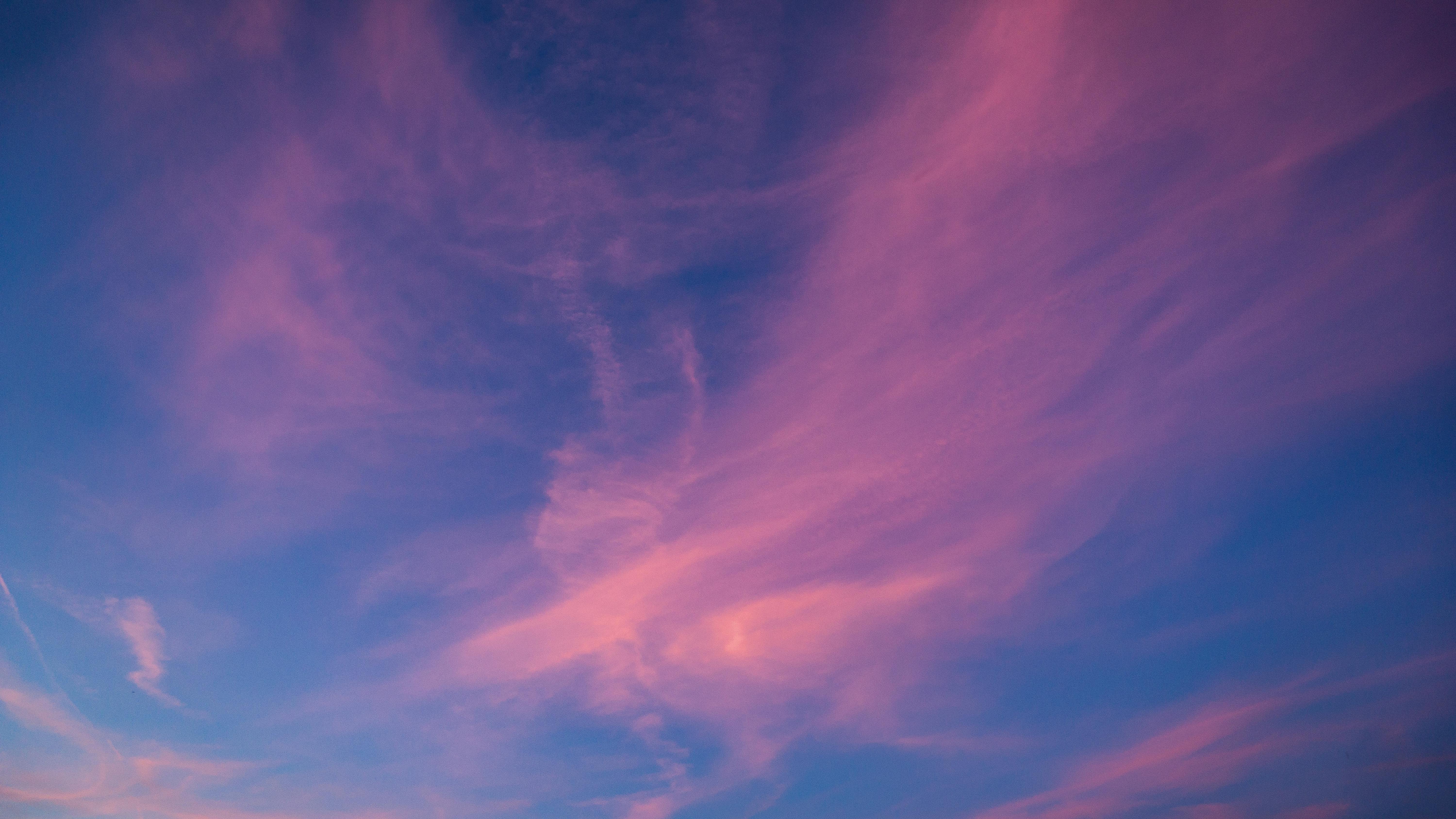 Free stock photo of blue sky, cloudy sky, pink