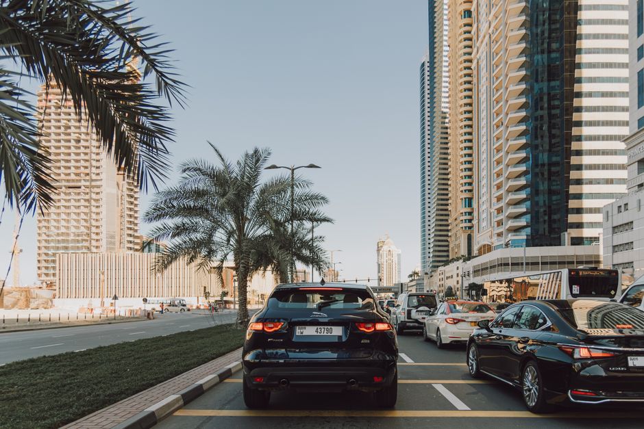 Icons representing safety and practical travel tips in Dubai