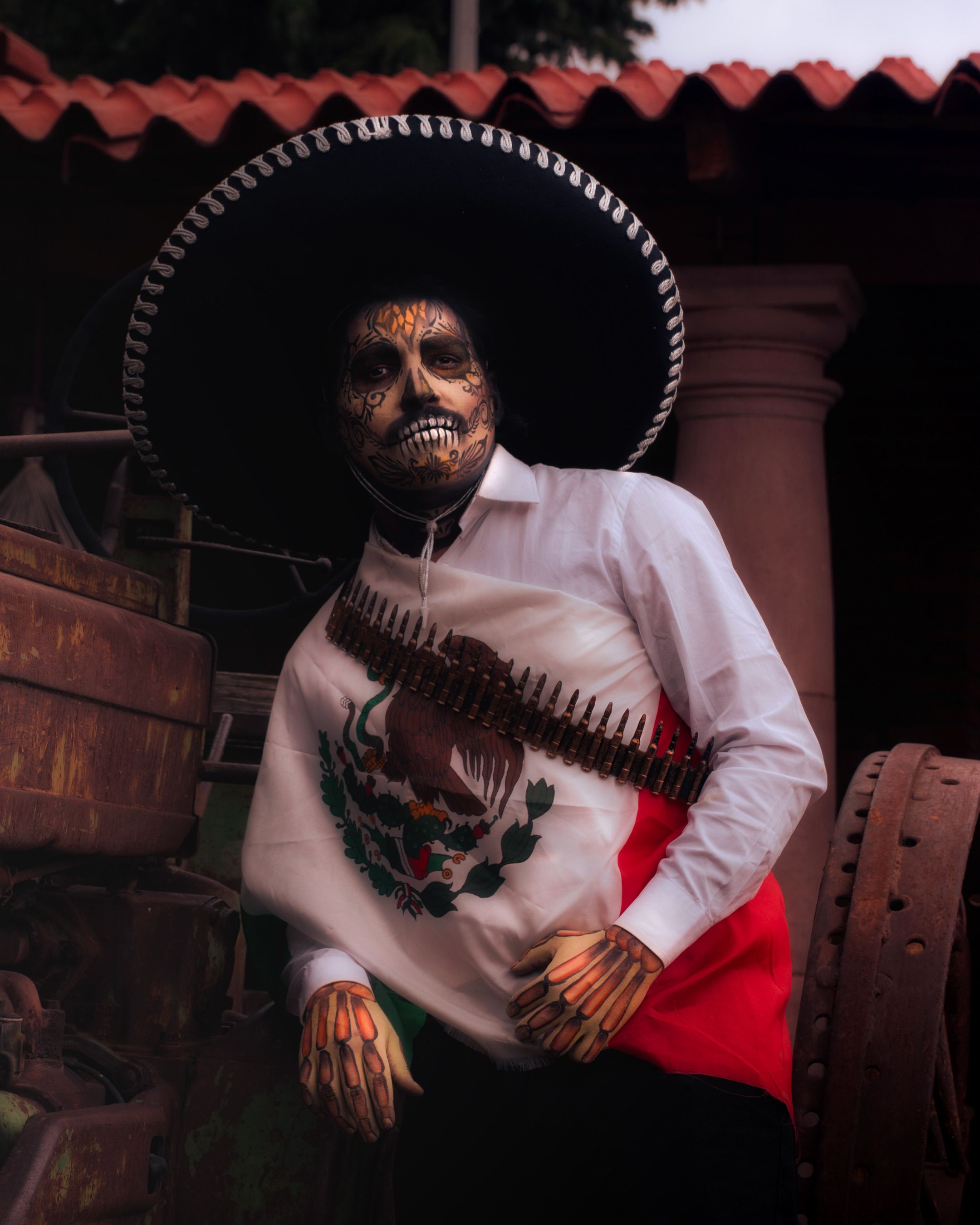 Traditional Dia de los Muertos Costume Portrait · Free Stock Photo