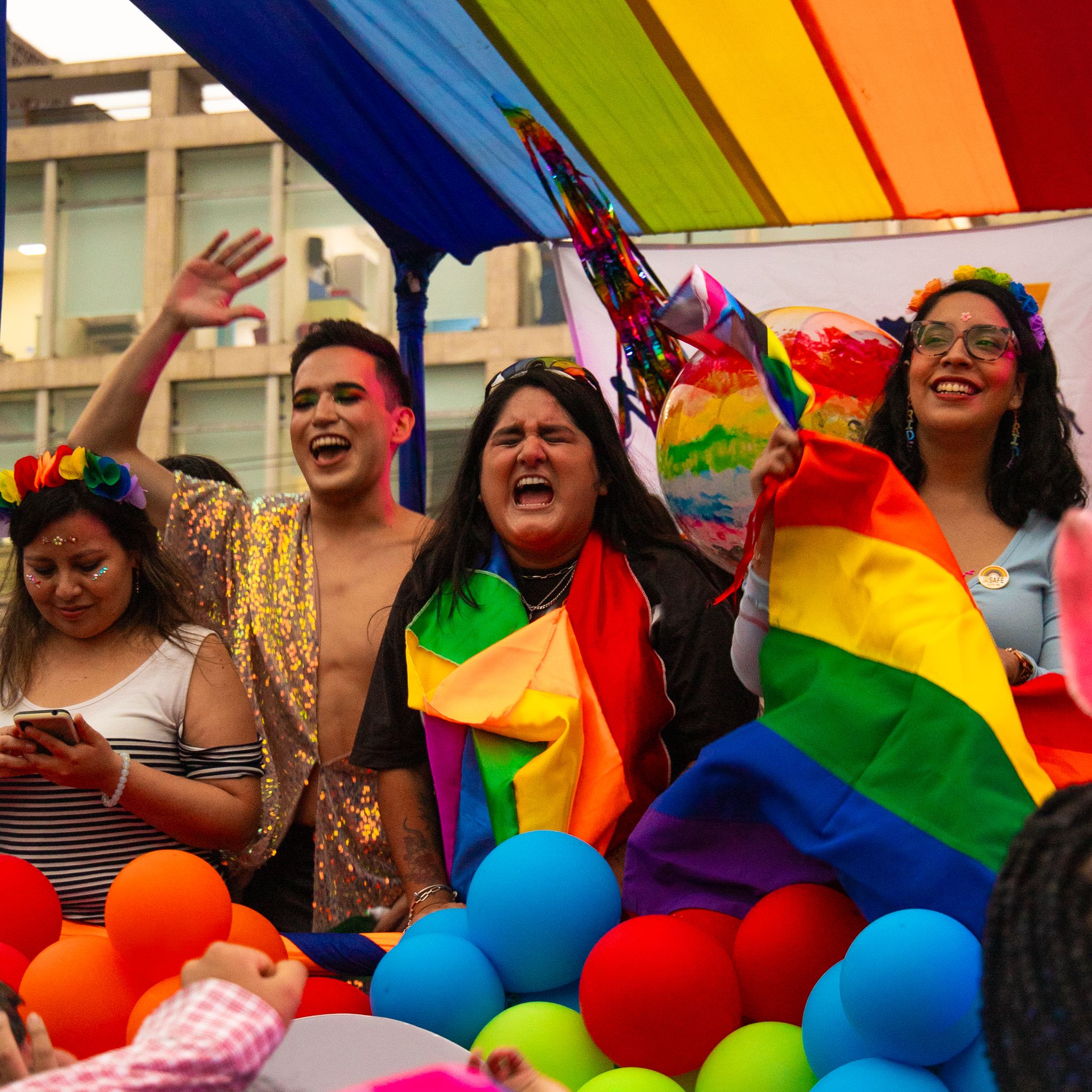TransGebder and LGBTQ+ Commiunity Safe Rainbow Flag Celebration!