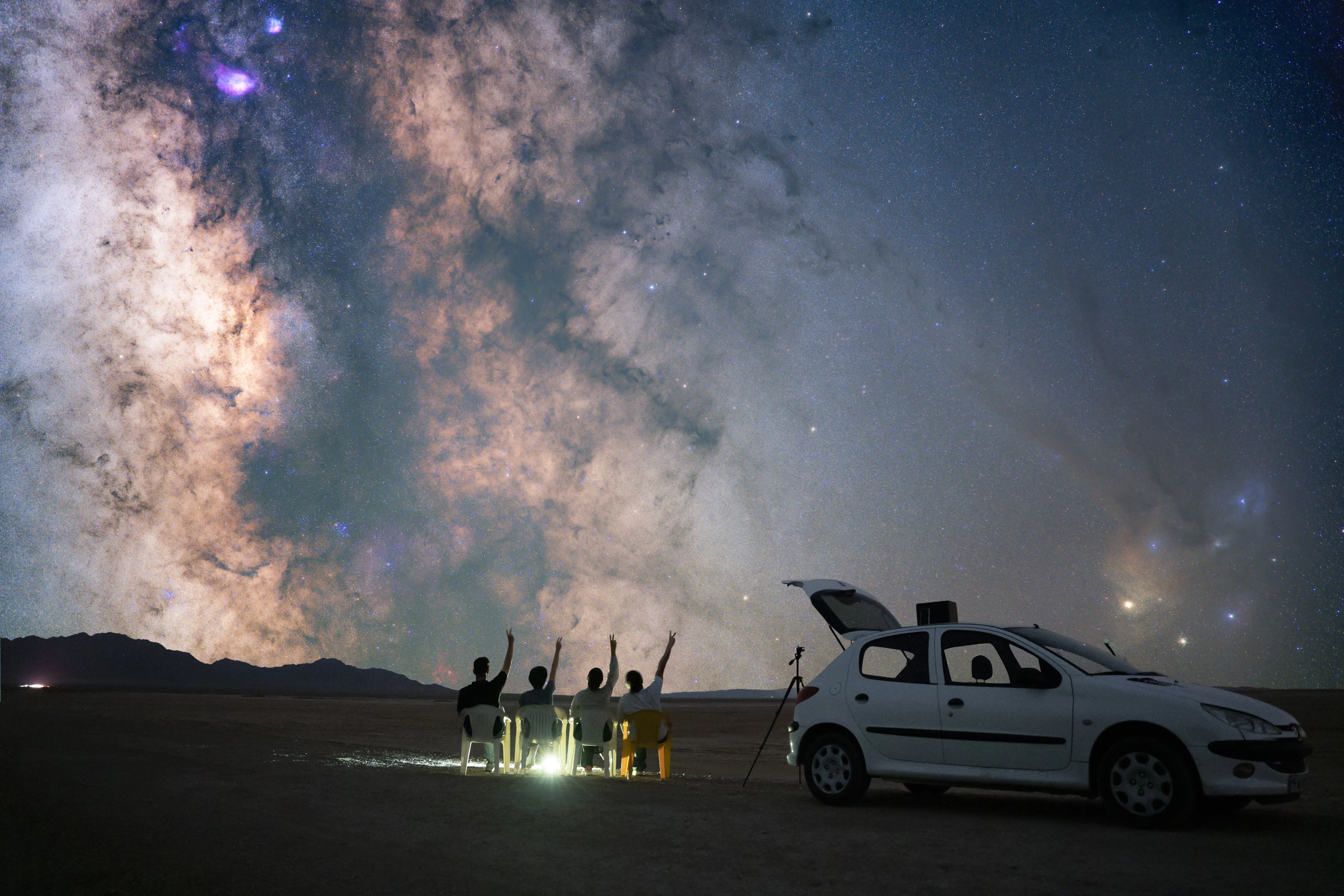 Night Under the Stars in the Desert
