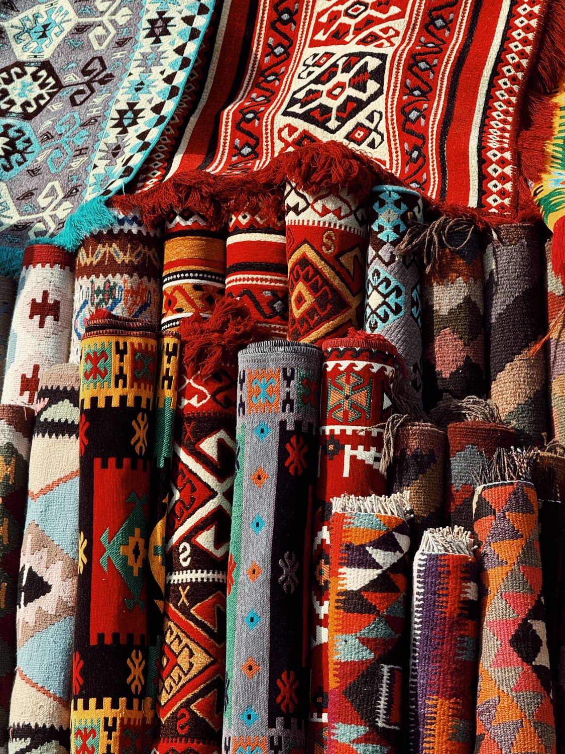 Patterned Colorful Carpets · Free Stock Photo
