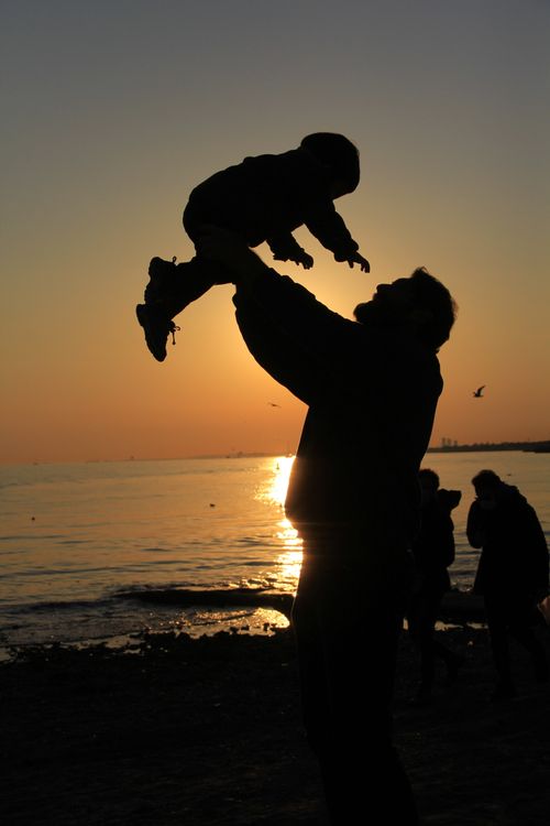 Free baba ve çocuk Stock Photo