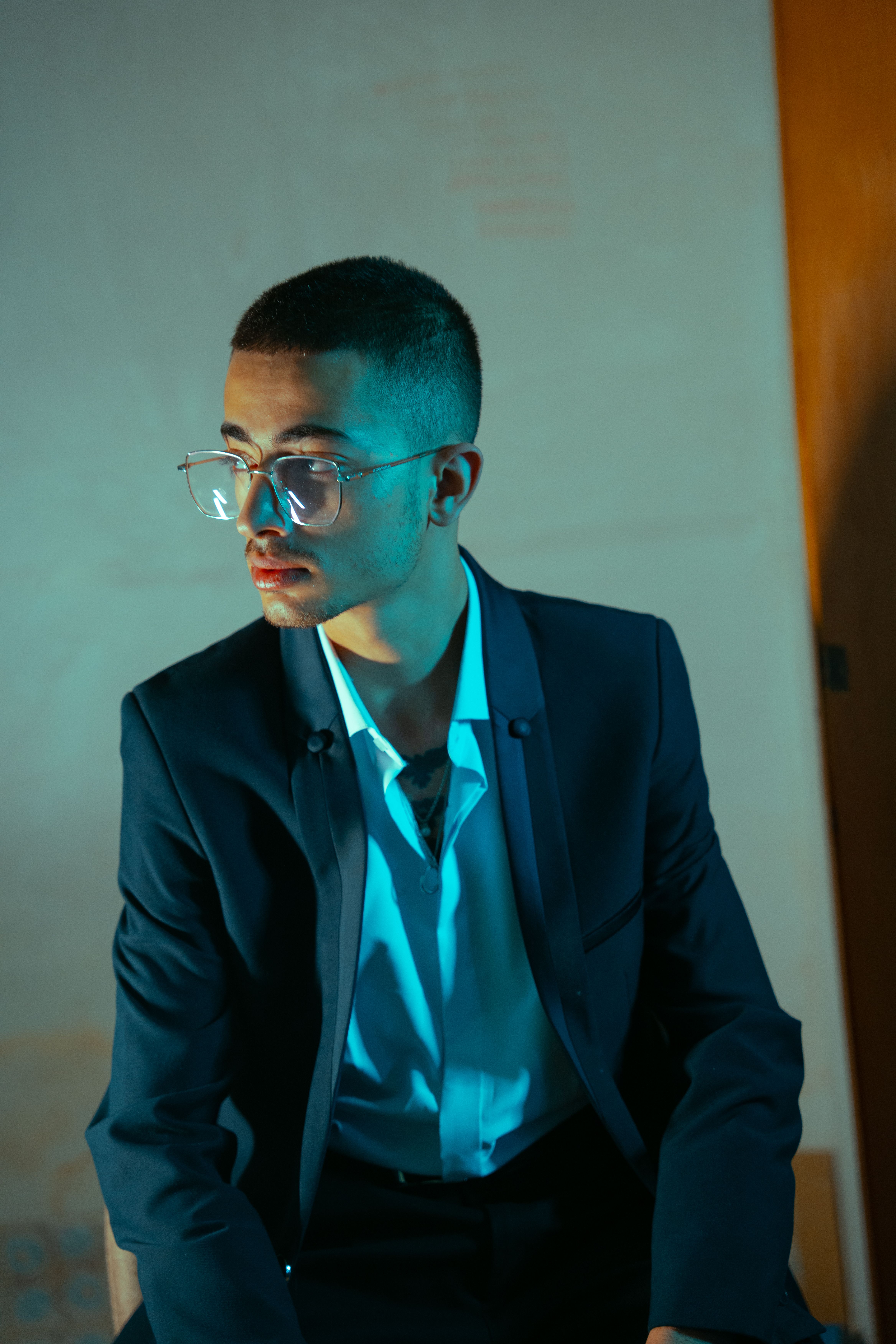 Young Professional in Formal Attire with Glasses · Free Stock Photo