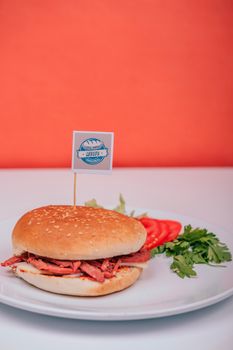 Corned Beef Sandwich On White