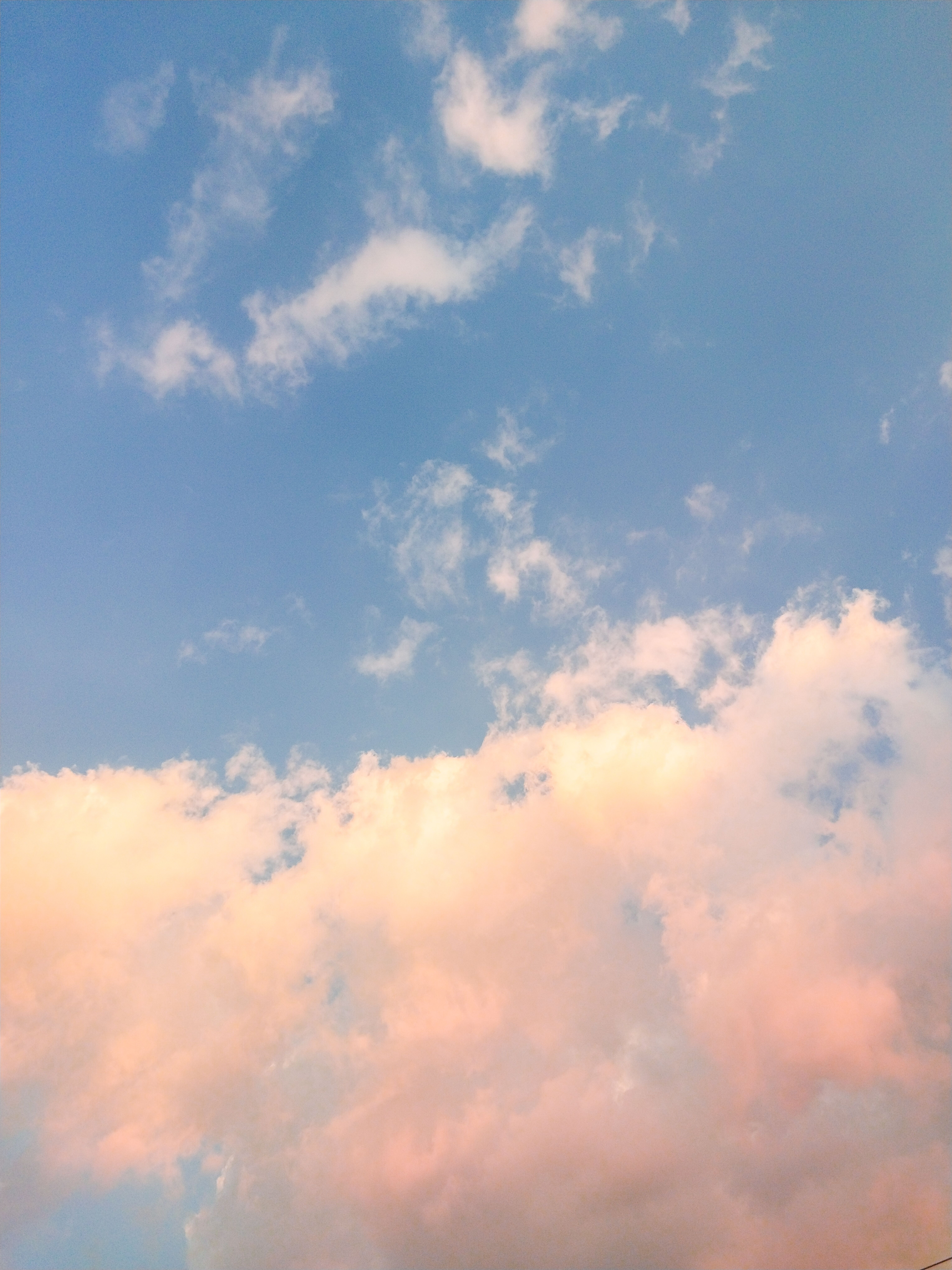 Beautiful Cotton Candy Clouds in Blue Sky · Free Stock Photo
