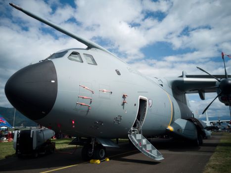 Military Aircraft Display at Airshow in Austria