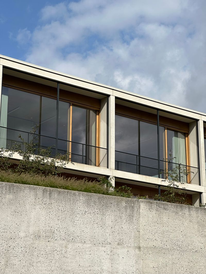 Modernist architectural exterior