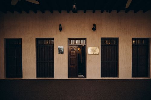 Free Explore the heritage architecture of Al Shindagha Museum in Dubai, showcasing traditional designs. Stock Photo