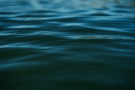 Calm Blue Water Surface Abstract Background