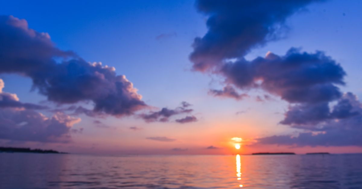tropical beach sunset