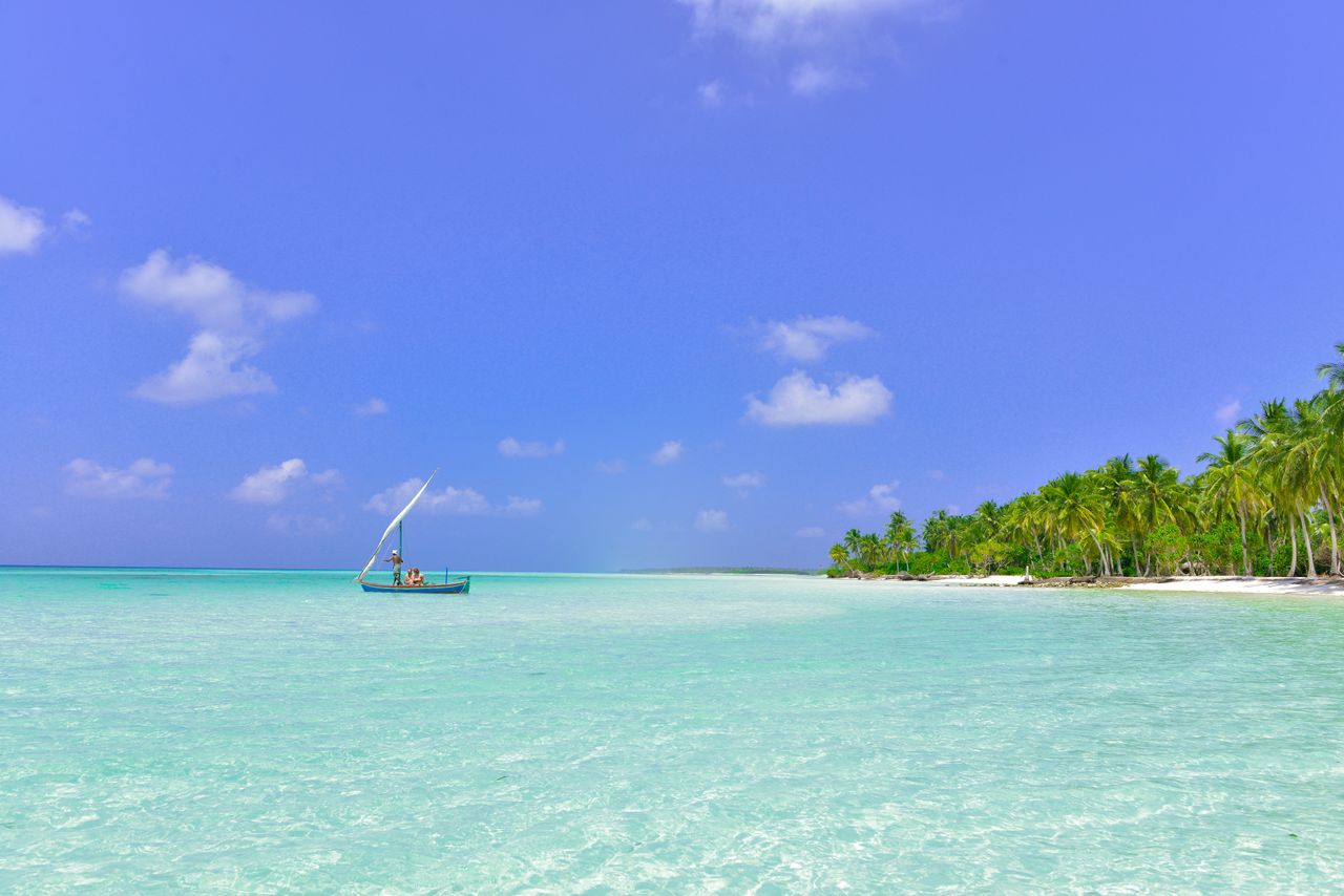 Calm turquoise bay at Koh Rong Samloem