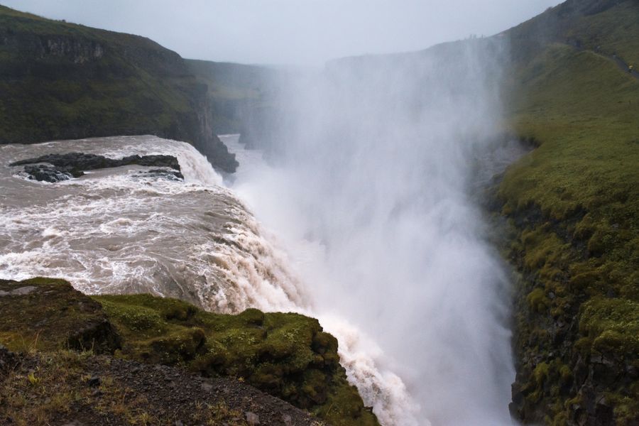 Gullfoss waterfall on the Golden Circle Iceland