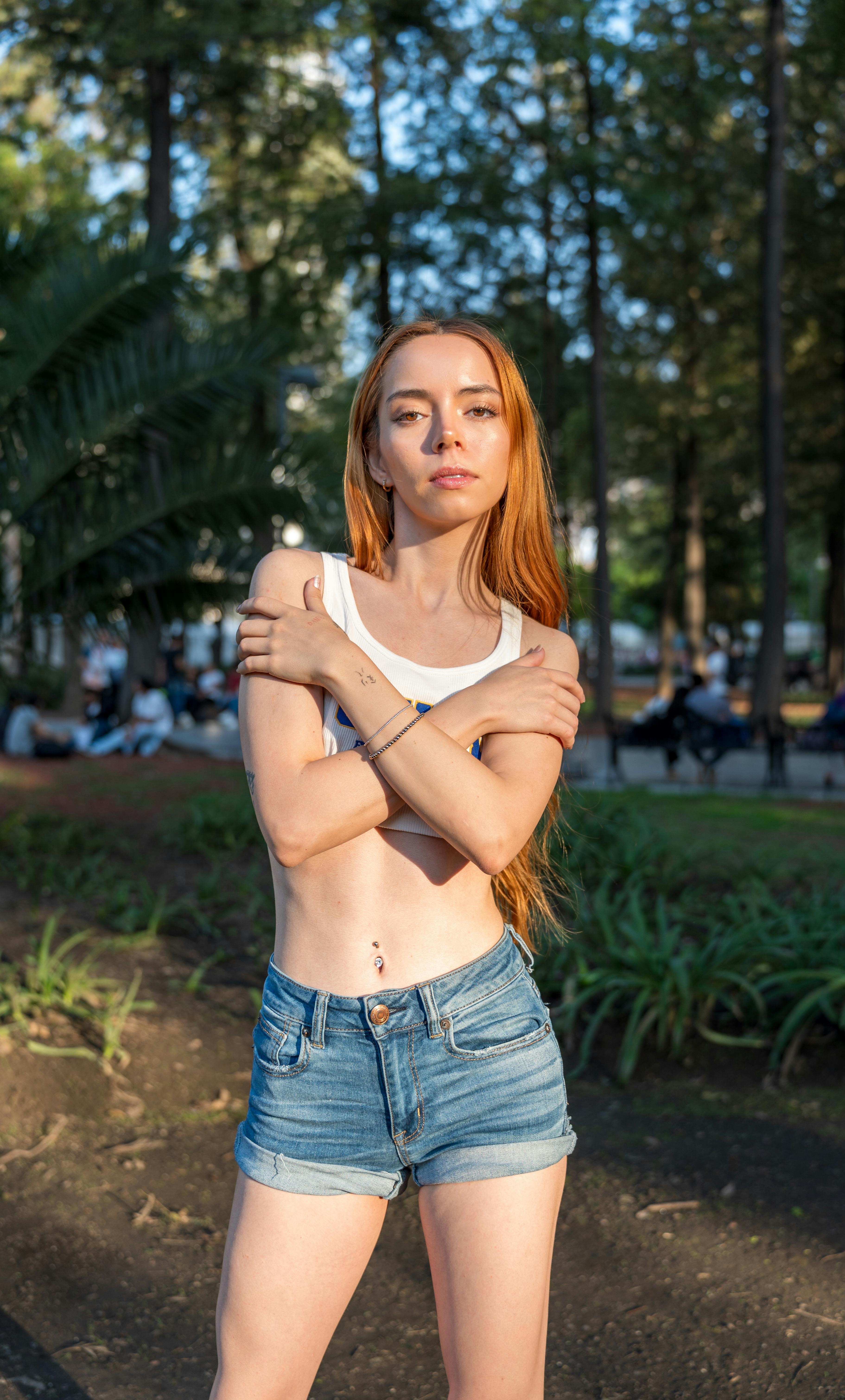 confident young woman in mexico city park