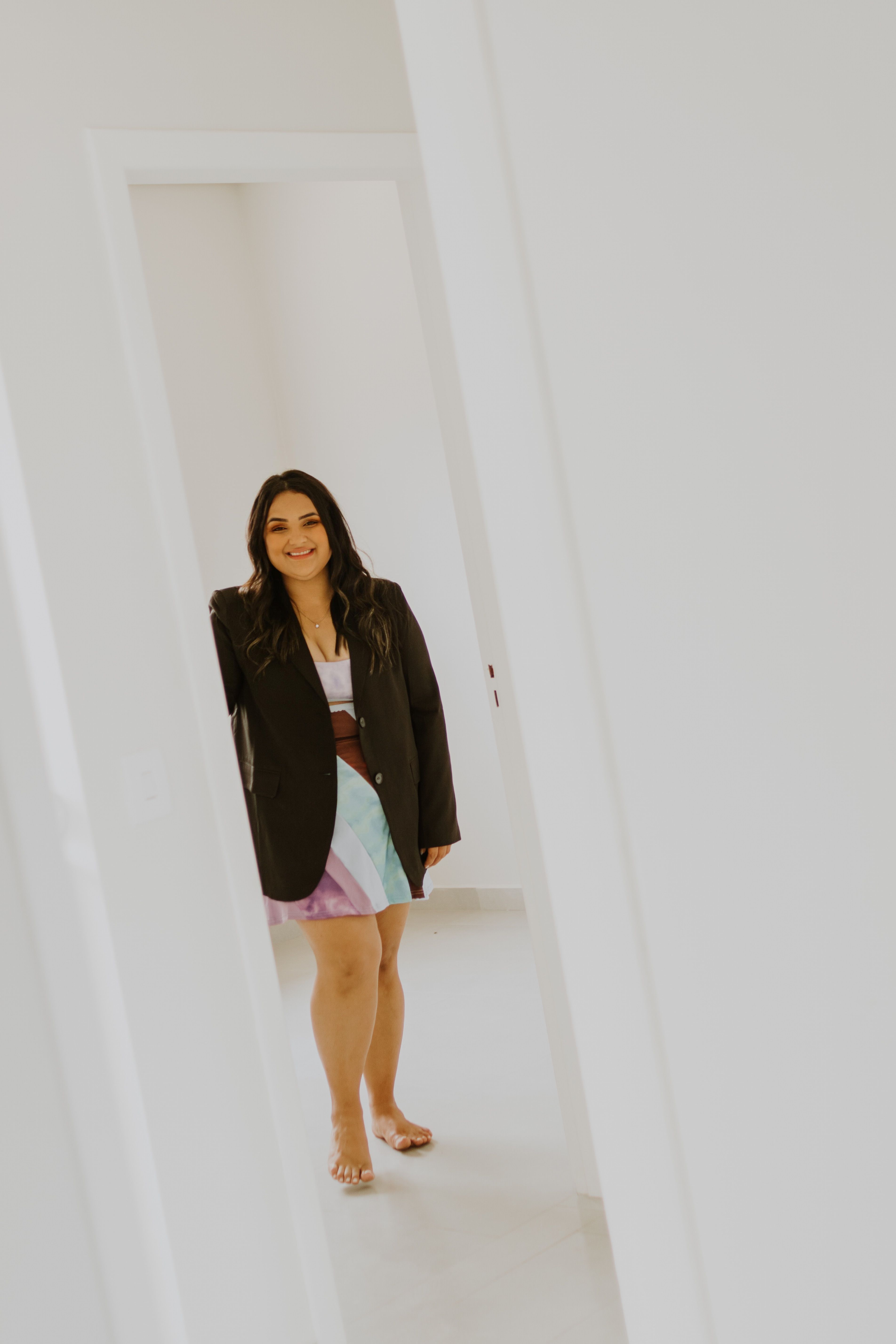 Woman Posing in Modern Minimalist Interior · Free Stock Photo