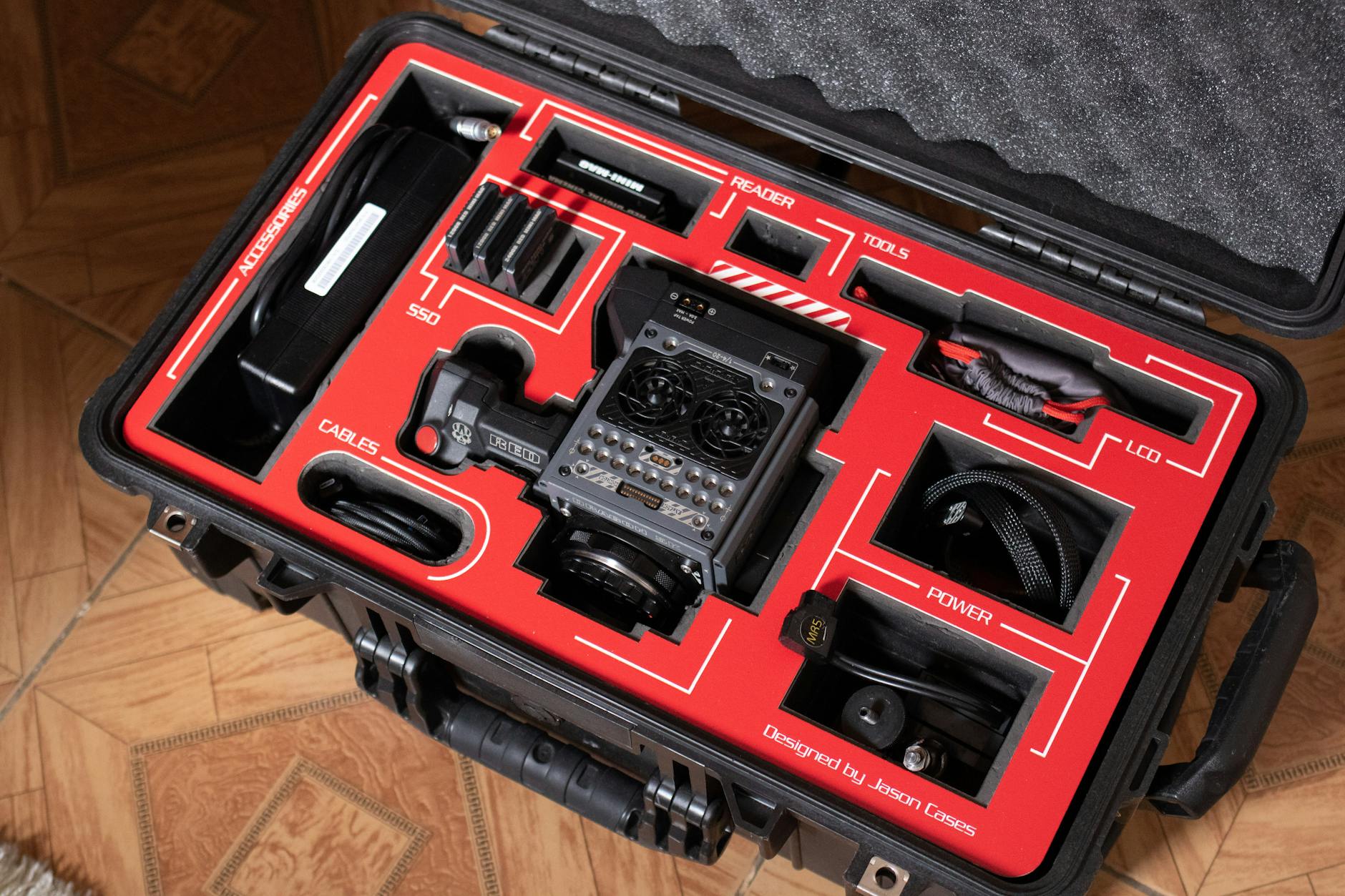 Black and Red Tool Box