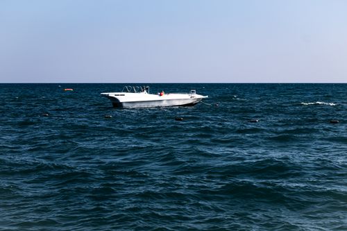 Free stock photo of beach resort, boat, clear sea Stock Photo