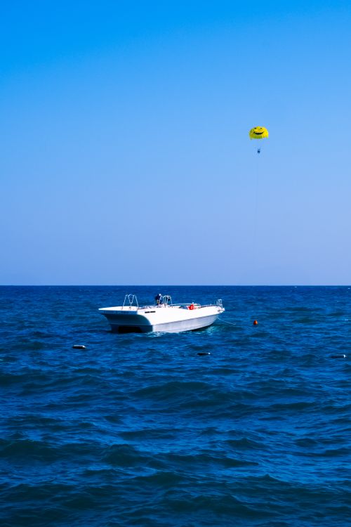Free stock photo of beach resort, boat, clear sea Stock Photo