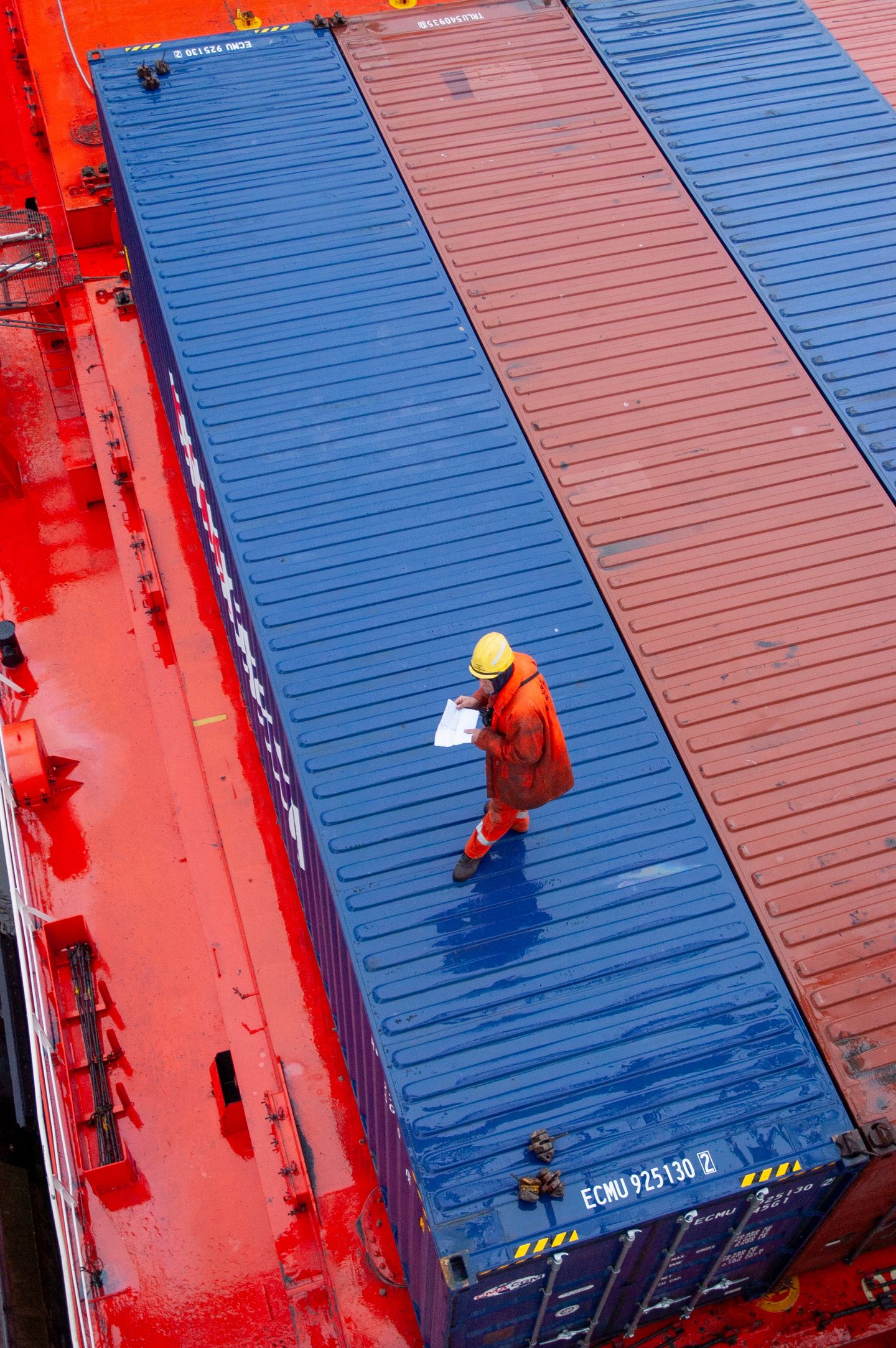 Cargo inspected against the declared paperwork.