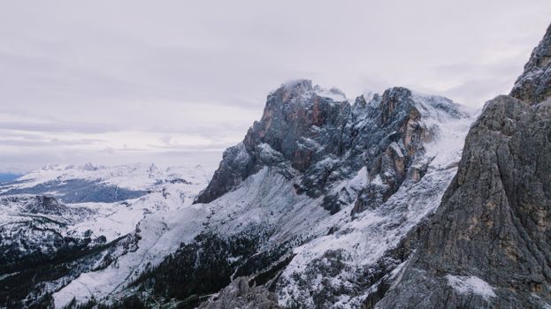 Snow-covered peaks in San Martino di Castrozza, Trentino-South Tyrol, offering breathtaking alpine views.
